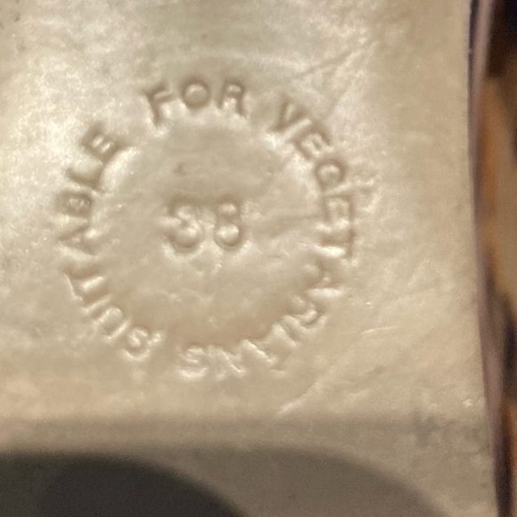 Stella McCartney leopard wedge ankle strap heel wedge 38 8 7.5 peep toe pin up - Picture 12 of 16